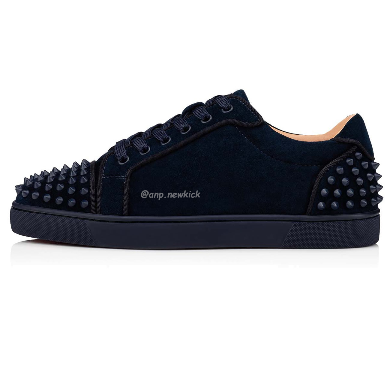 Christian Louboutin Rivet Shoe Blue Suede Calf (1) - www.newkick.vip Christian Louboutin Rivet Shoe Blue Suede Calf (1) - www.newkick.vip