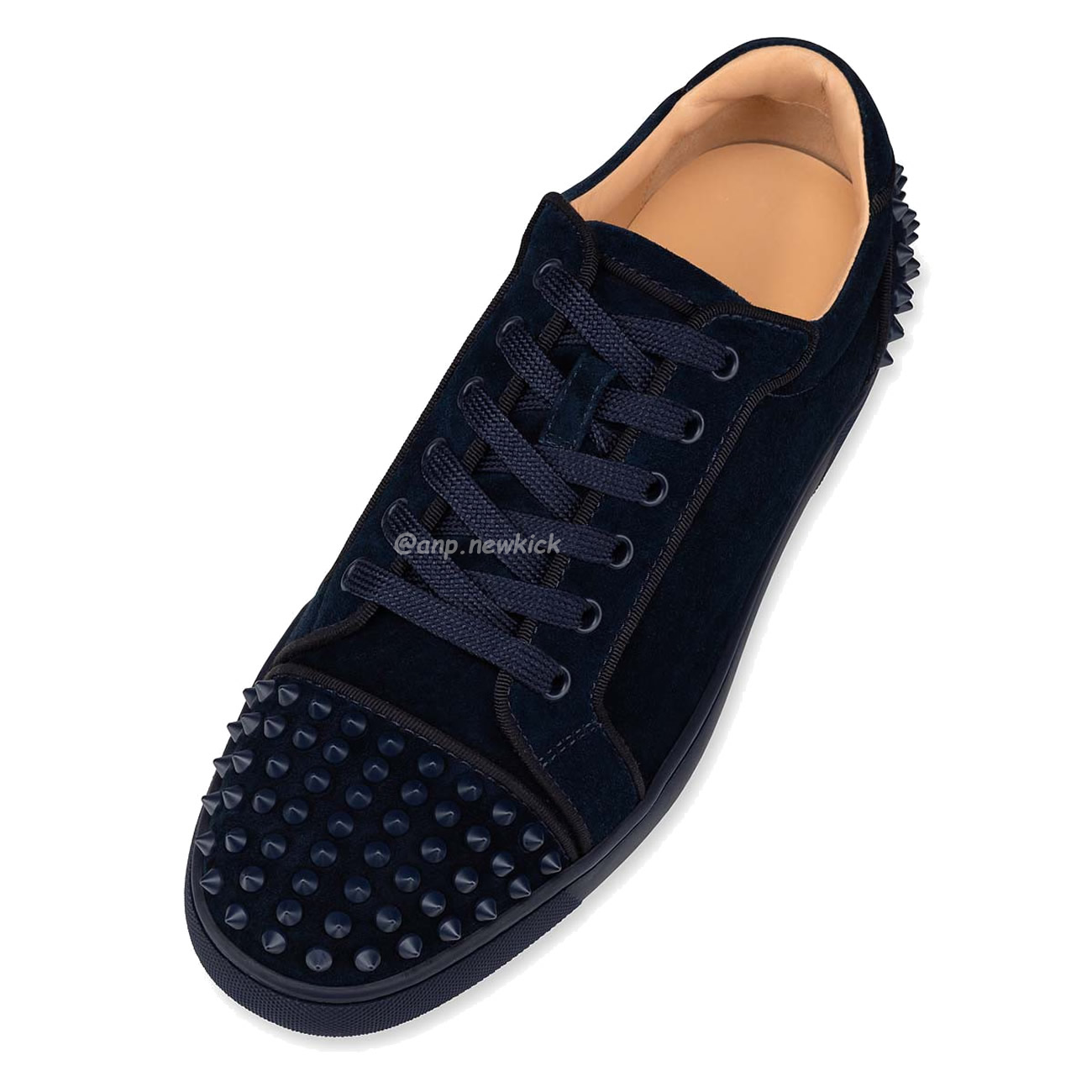 Christian Louboutin Rivet Shoe Blue Suede Calf (2) - www.newkick.vip Christian Louboutin Rivet Shoe Blue Suede Calf (2) - www.newkick.vip