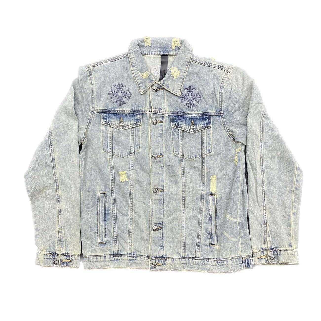 Chrome Hearts Patch Cross Denim (1) - www.newkick.vip