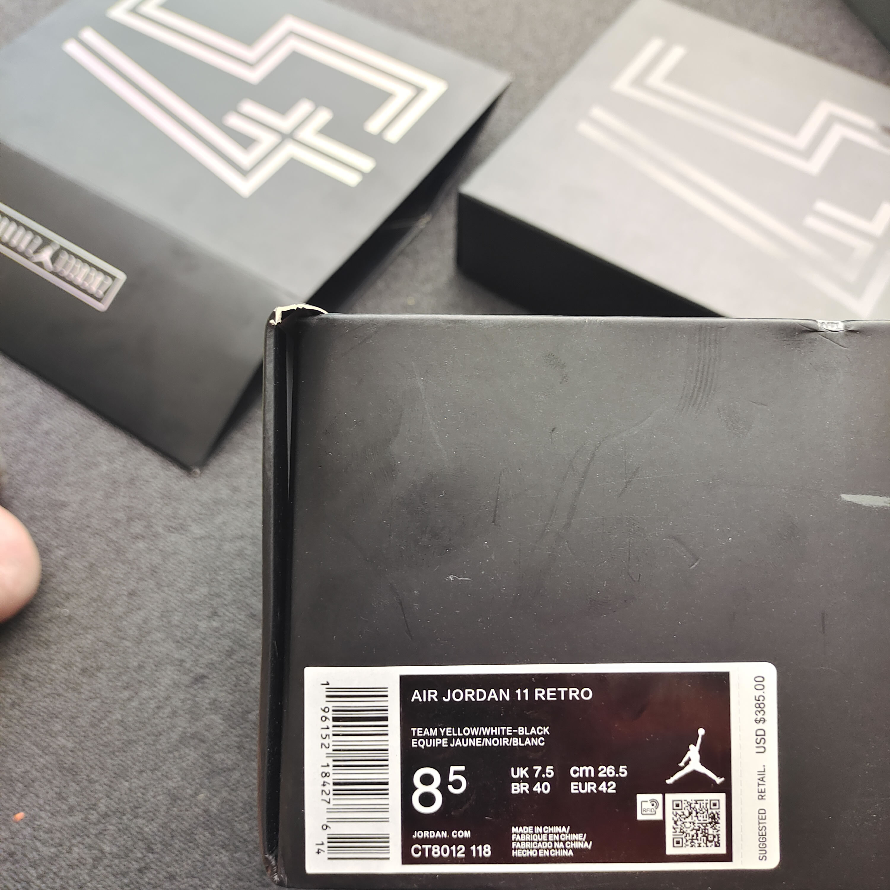 Jordan 11 Retro Black Yellow 2022 Ct8012 118 (10) - www.newkick.vip