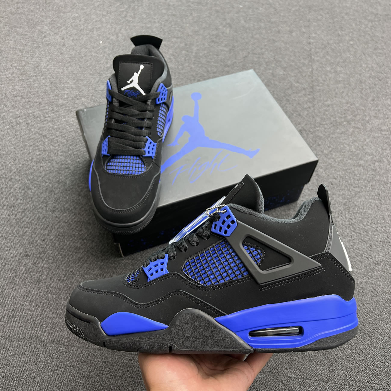Air Jordan 4 Retro Black Game Royal Ct8527 018 (8) - www.newkick.vip