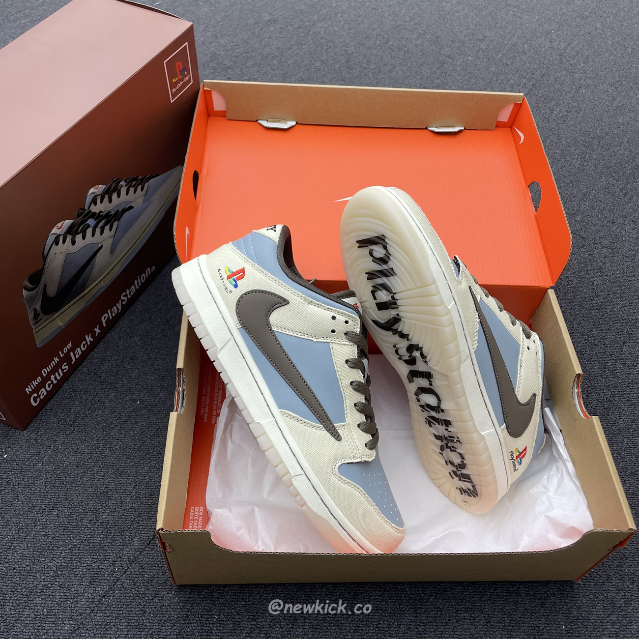 Nike Dunk Low Sp Travis Scott Brown Grey Cu1726 800 (6) - www.newkick.vip