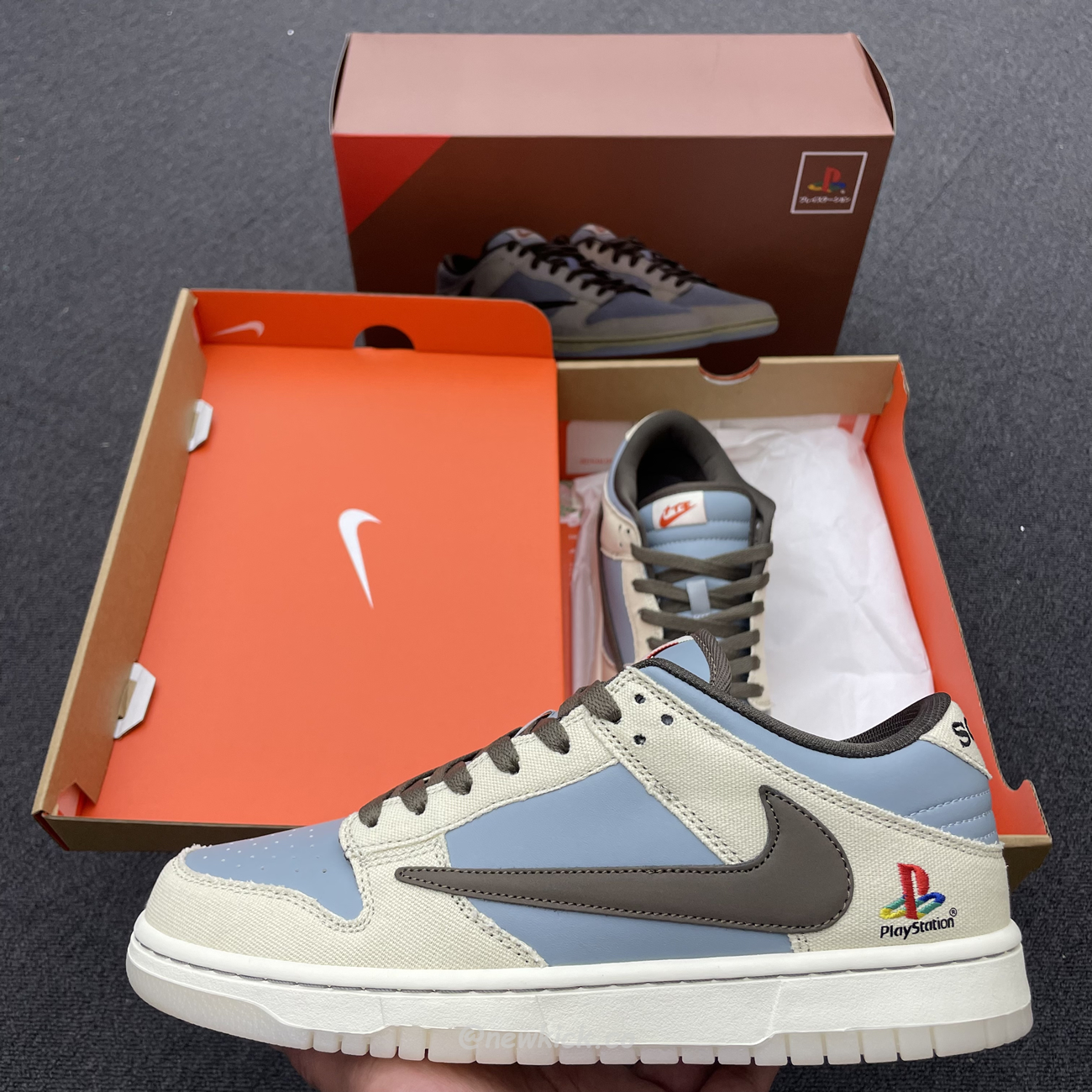 Nike Dunk Low Sp Travis Scott Brown Grey Cu1726 800 (8) - www.newkick.vip