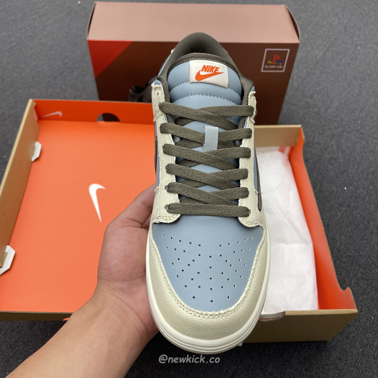 Nike Dunk Low Sp Travis Scott Brown Grey Cu1726 800 (9) - www.newkick.vip