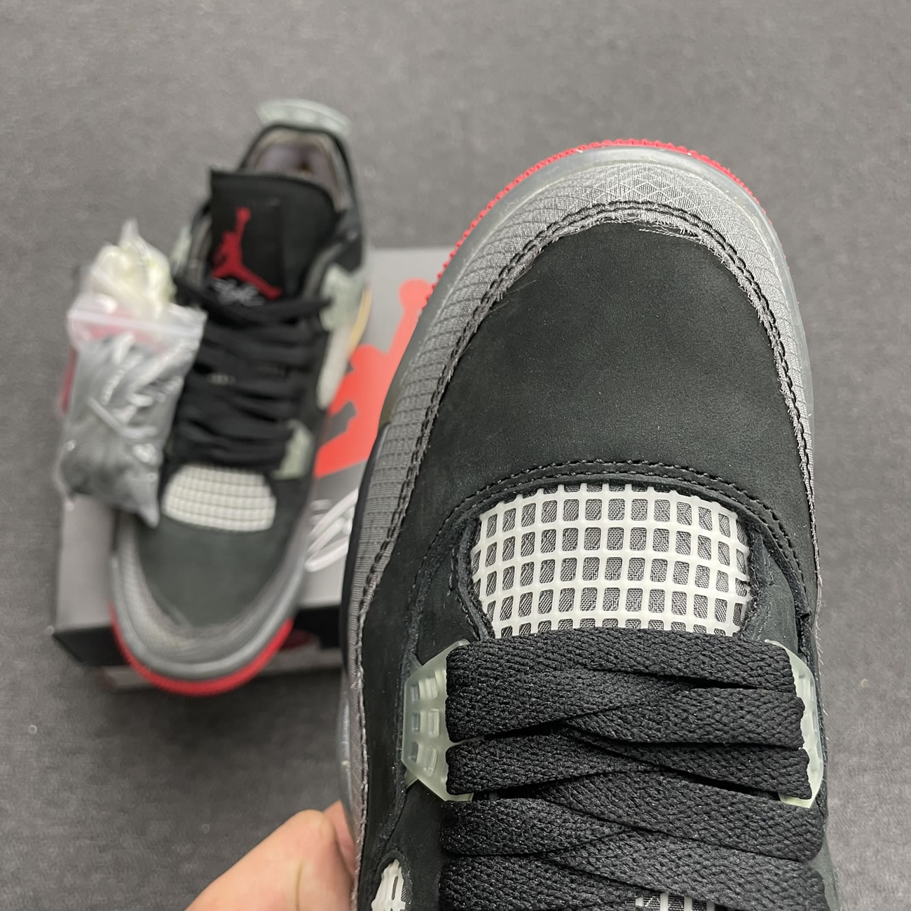 Off White X Air Jordan 4 Bred Black Red Release Date Cv9388 001 (3) - www.newkick.vip