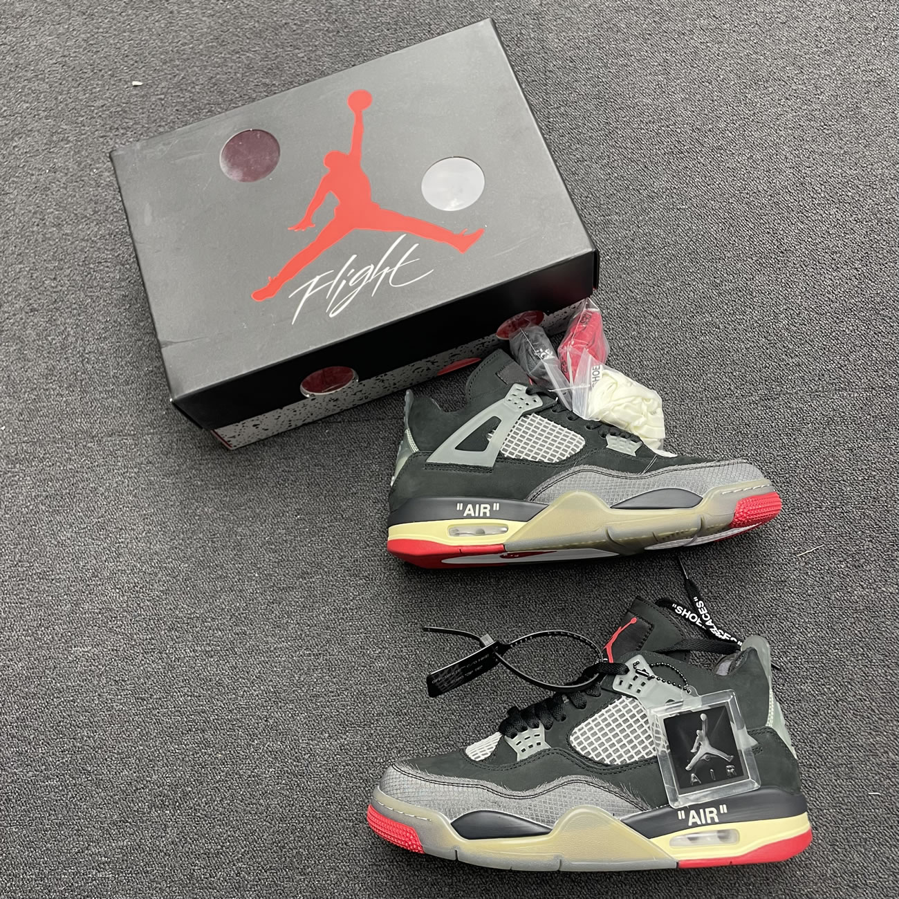 Off White X Air Jordan 4 Bred Black Red Release Date Cv9388 001 (8) - www.newkick.vip