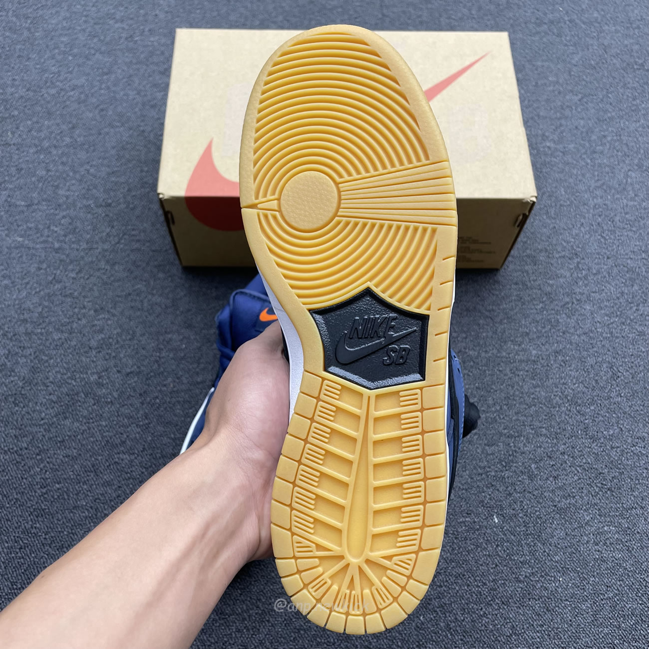 Nike Sb Dunk Low Navy Black Gum Cw7463 401 (2) - www.newkick.vip