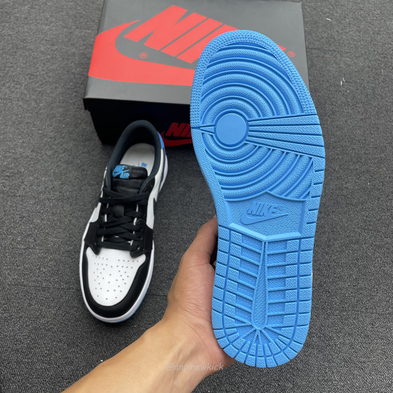 Air Jordan 1 Retro Low Og Black Dark Powder Blue Cz0790 104 (5) - www.newkick.vip