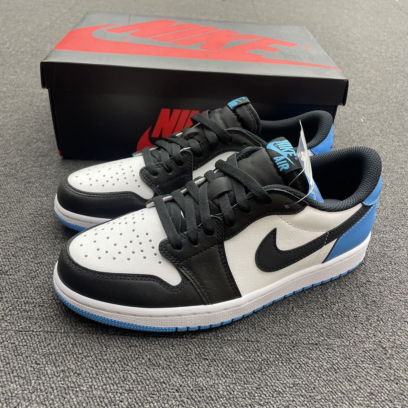 Air Jordan 1 Retro Low Og Black Dark Powder Blue Cz0790 104 (7) - www.newkick.vip