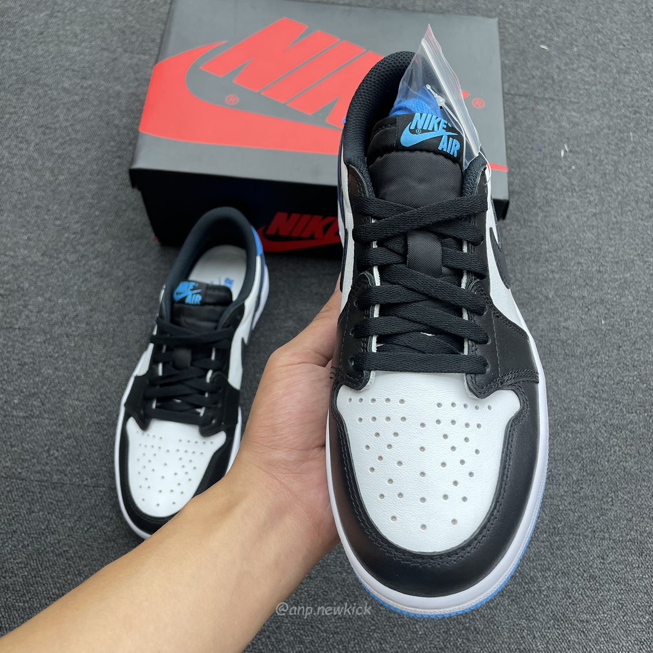 Air Jordan 1 Retro Low Og Black Dark Powder Blue Cz0790 104 (8) - www.newkick.vip
