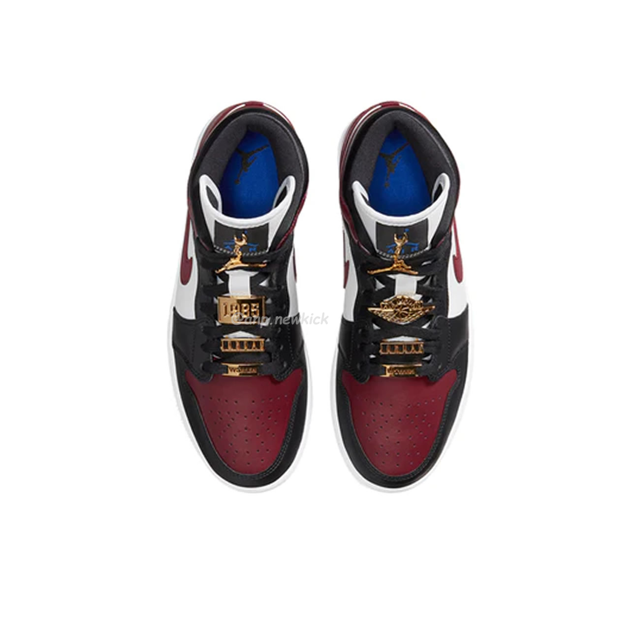 Air Jordan 1 Mid Se Black Dark Beetroot Womens Cz4385 016 (10) - www.newkick.vip