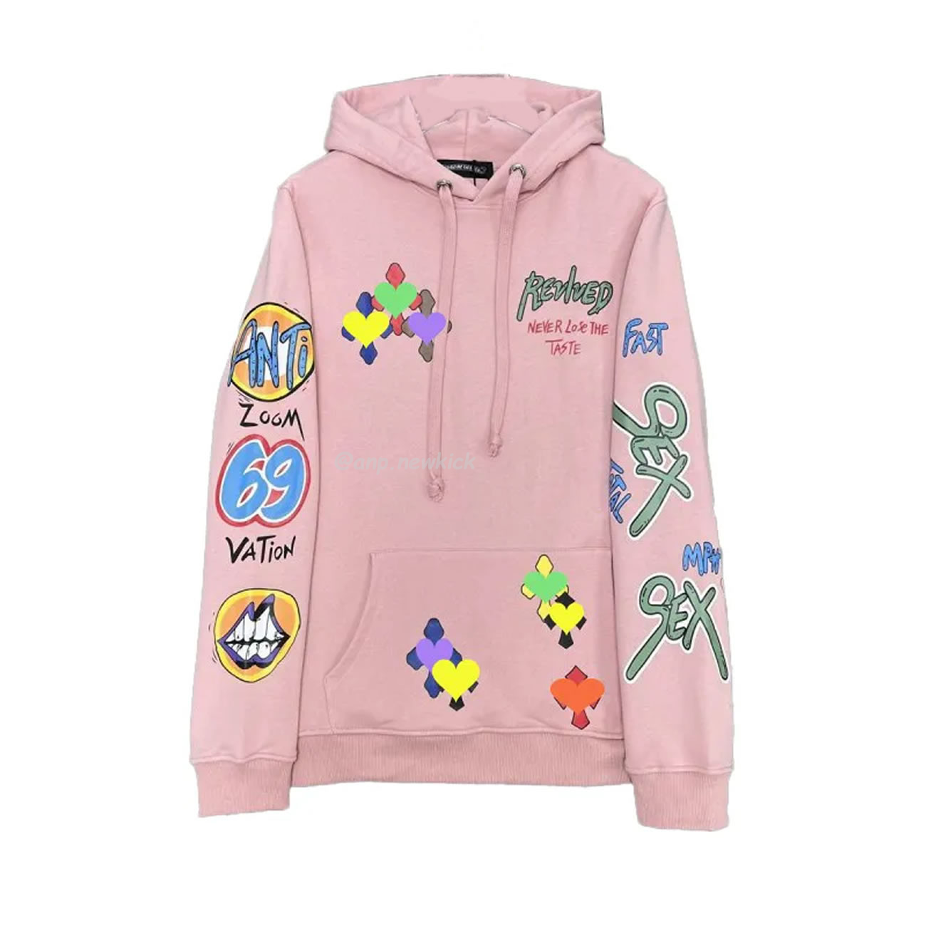 Chrome Hoodie Women Pullover Hip Hop Pink (1) - www.newkick.vip Chrome Hoodie Women Pullover Hip Hop Pink (1) - www.newkick.vip