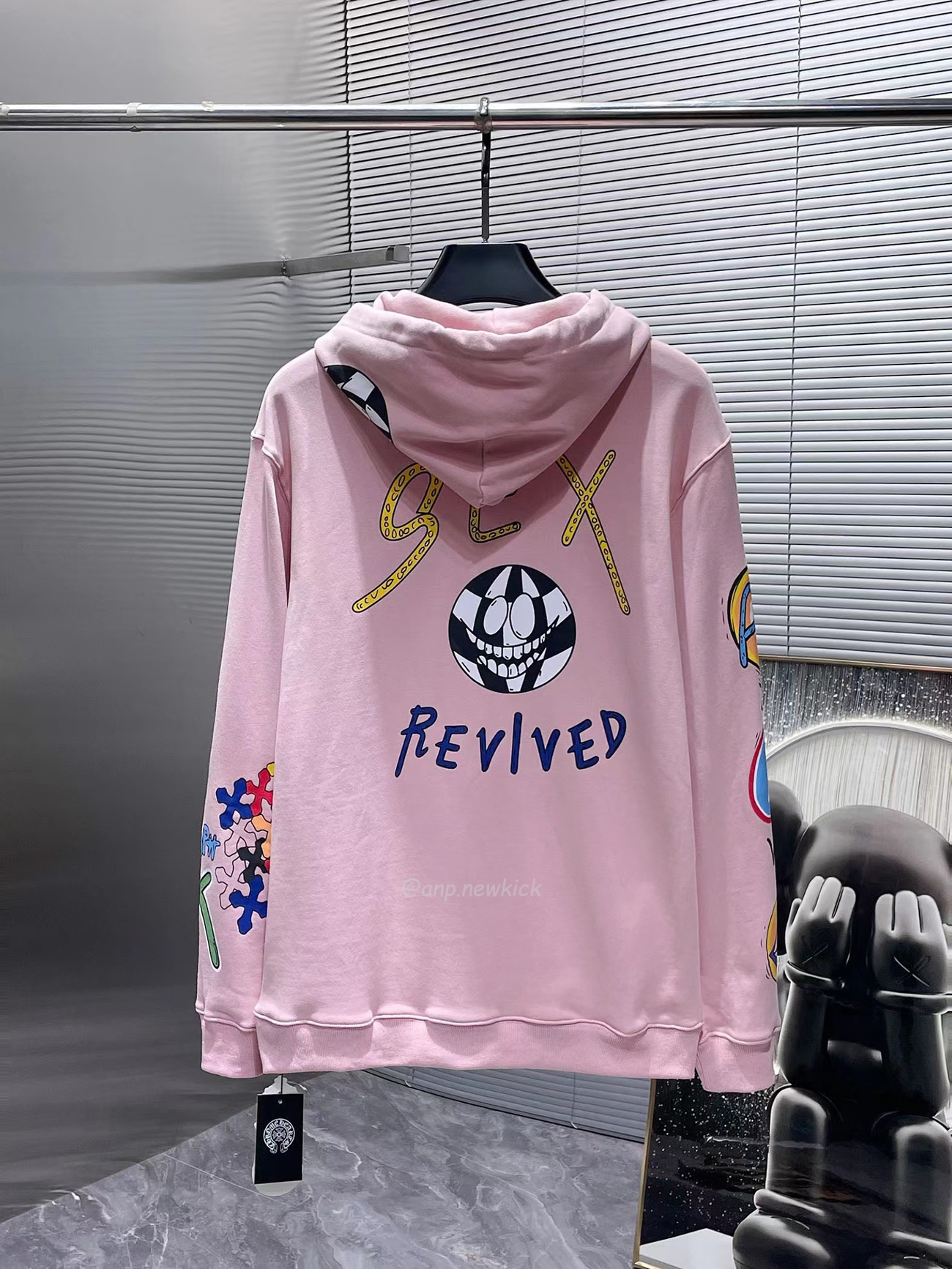 Chrome Hoodie Women Pullover Hip Hop Pink (6) - www.newkick.vip Chrome Hoodie Women Pullover Hip Hop Pink (6) - www.newkick.vip