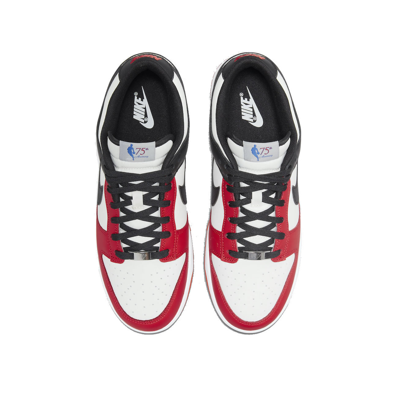 Nike Dunk Low Emb Nba 75th Anniversary Chicago Dd3363 100 (3) - www.newkick.vip