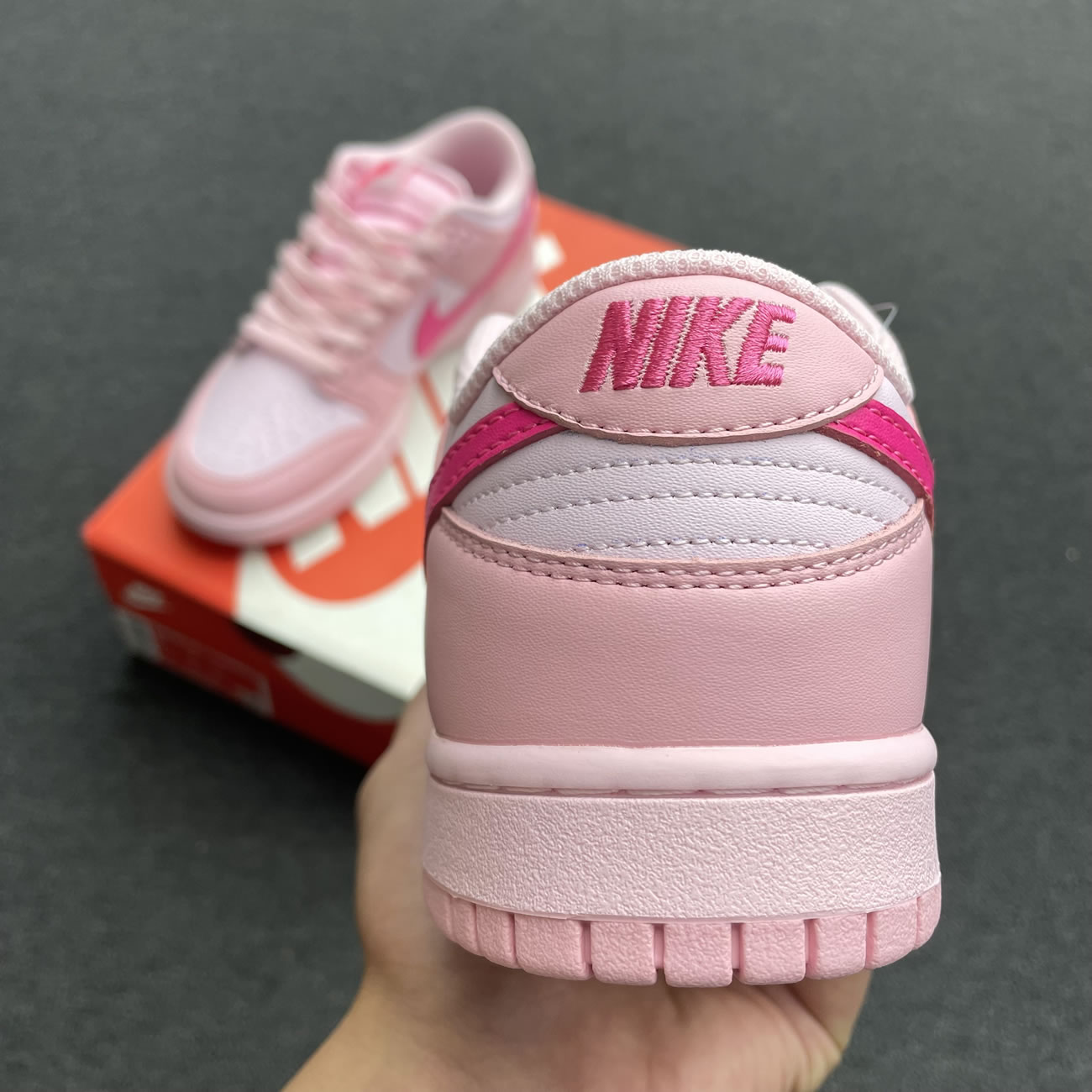 Nike Dunk Low Triple Pink Gs Dh9765 600 (6) - www.newkick.vip