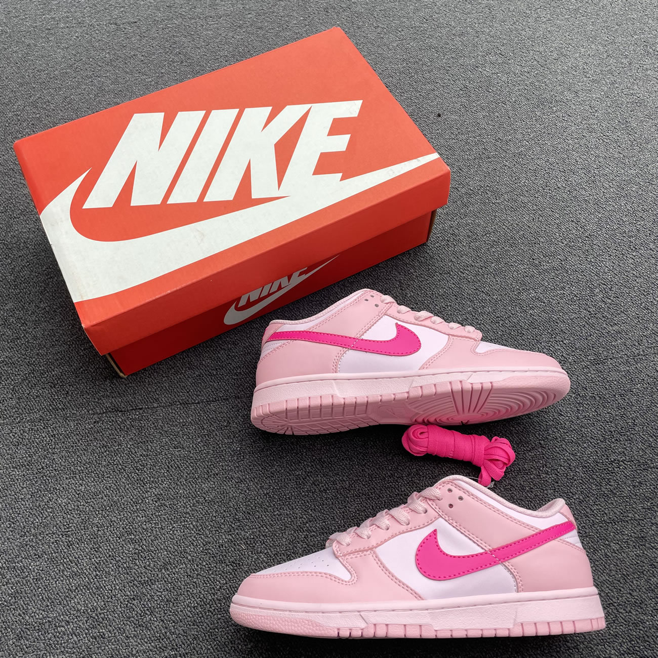 Nike Dunk Low Triple Pink Gs Dh9765 600 (8) - www.newkick.vip