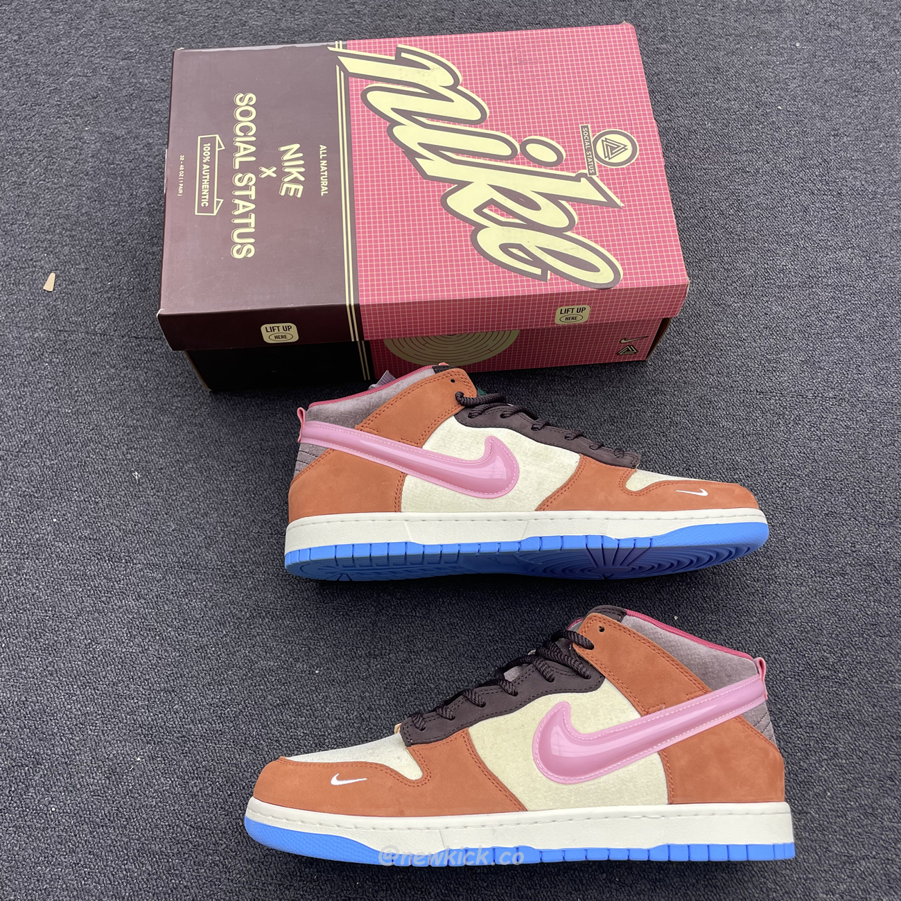 Nike Dunk Mid Social Status Free Lunch Chocolate Milk DJ1173700