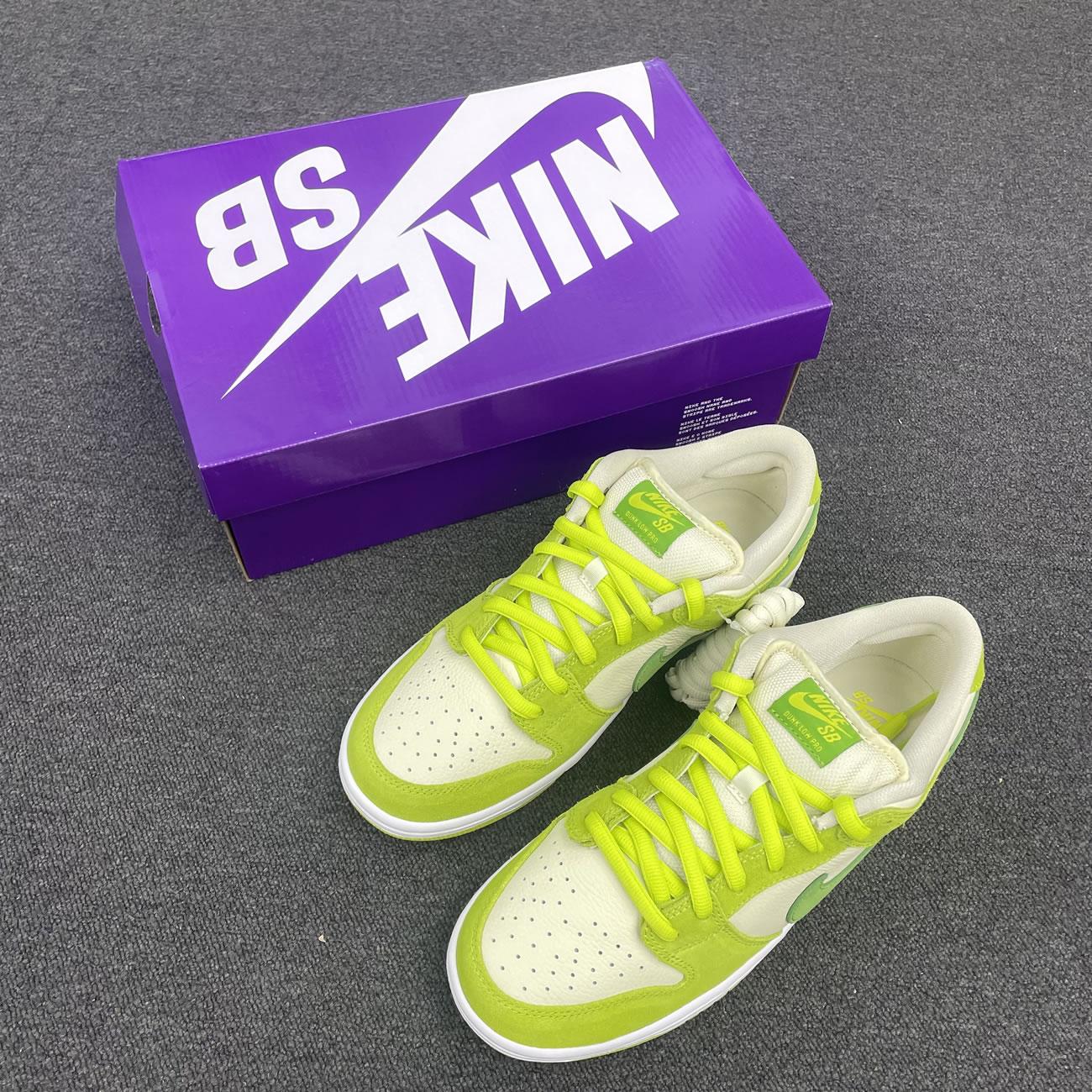 Nike Sb Skateboard Dunk Low Pro Green Apple Dm0807 300 (9) - www.newkick.vip