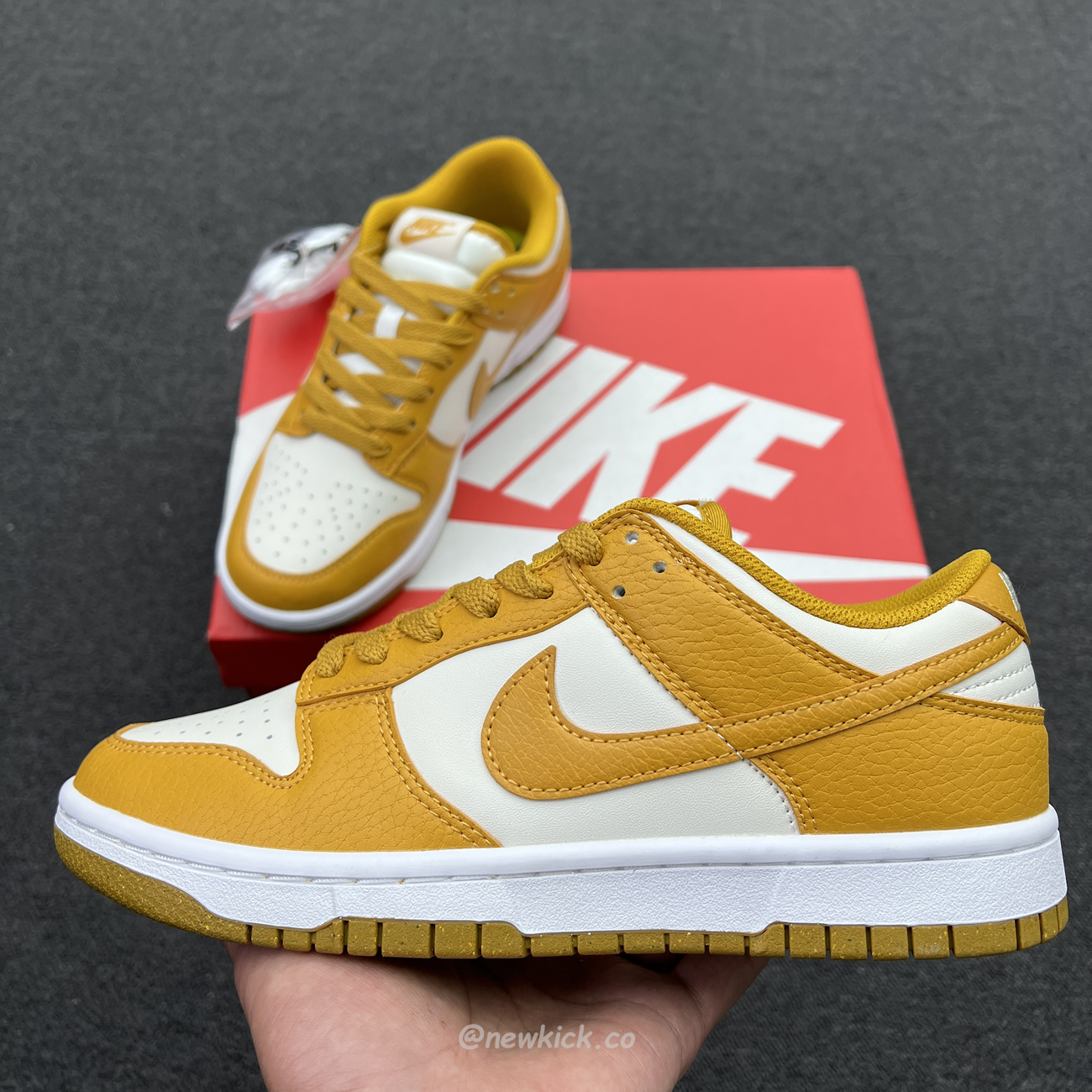Nike Dunk Low Next Nature Phantom Gold Suede Dn1431 001 (13) - www.newkick.vip