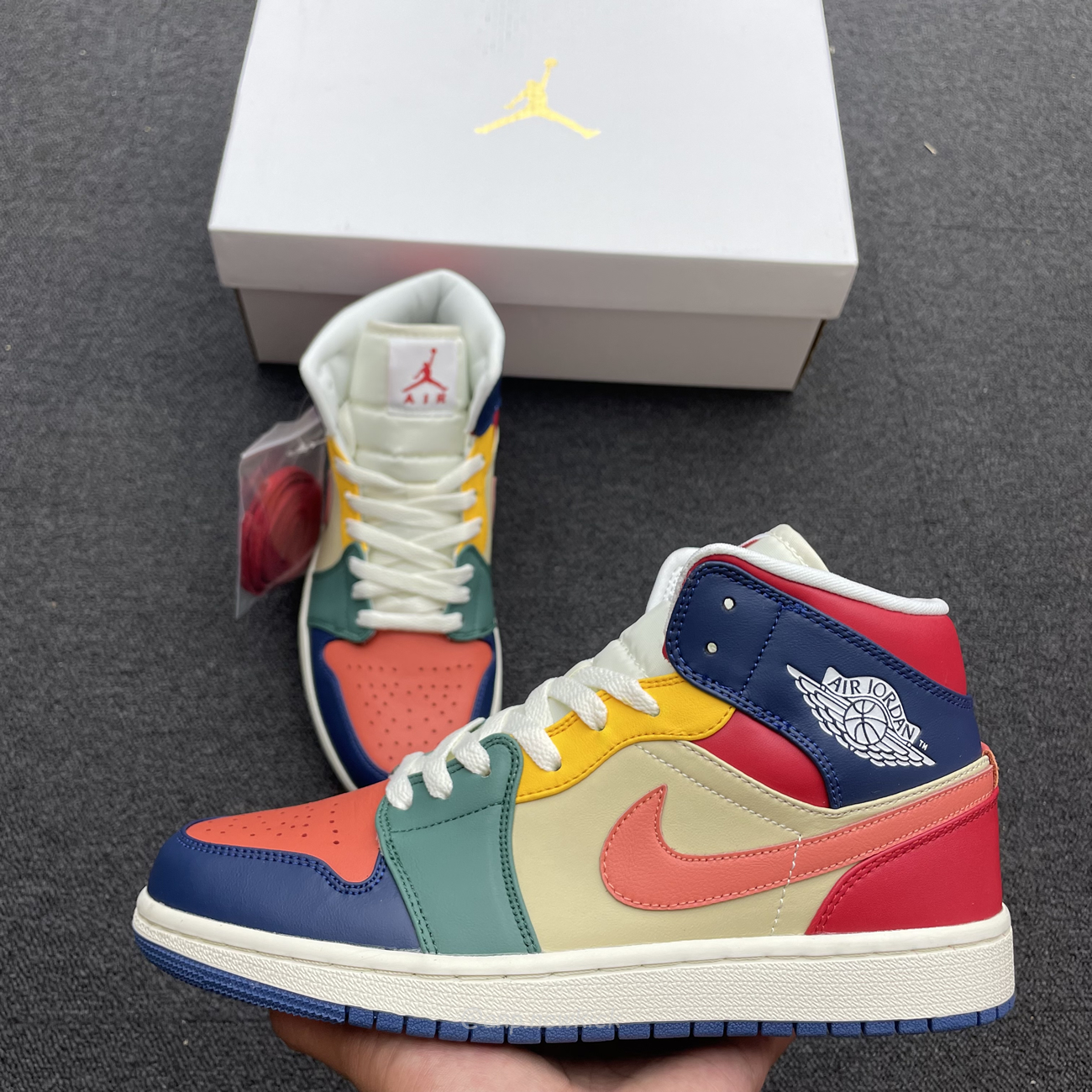 Air Jordan 1 Mid Se Multi Color Dn3738 400 (4) - www.newkick.vip