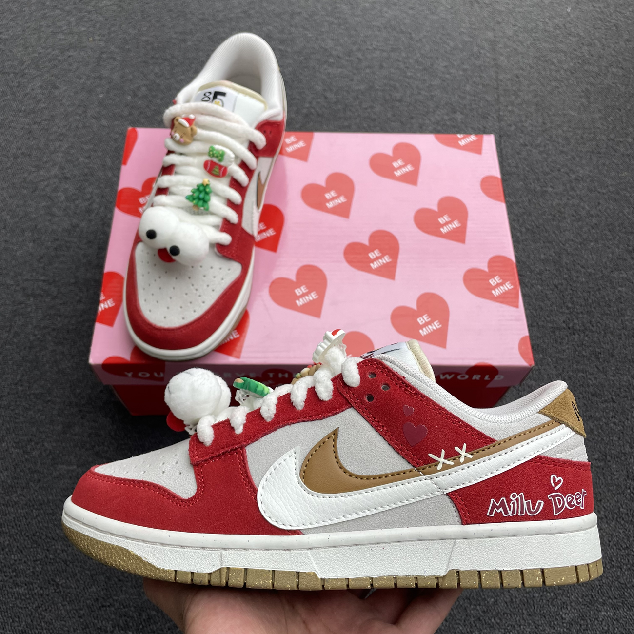 Nike Sb Dunk Low 85 Christmas Red White Brown Do9457 112 (2) - www.newkick.vip