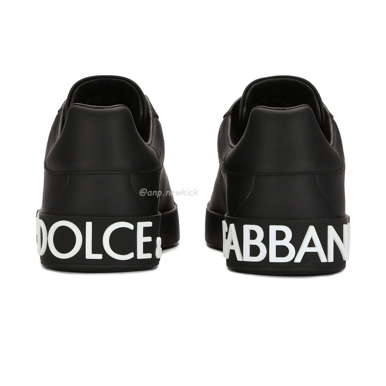 Dolce Gabbana Dg Logo Print Portofino Napa Calf Leather Sneakers (17) - www.newkick.vip