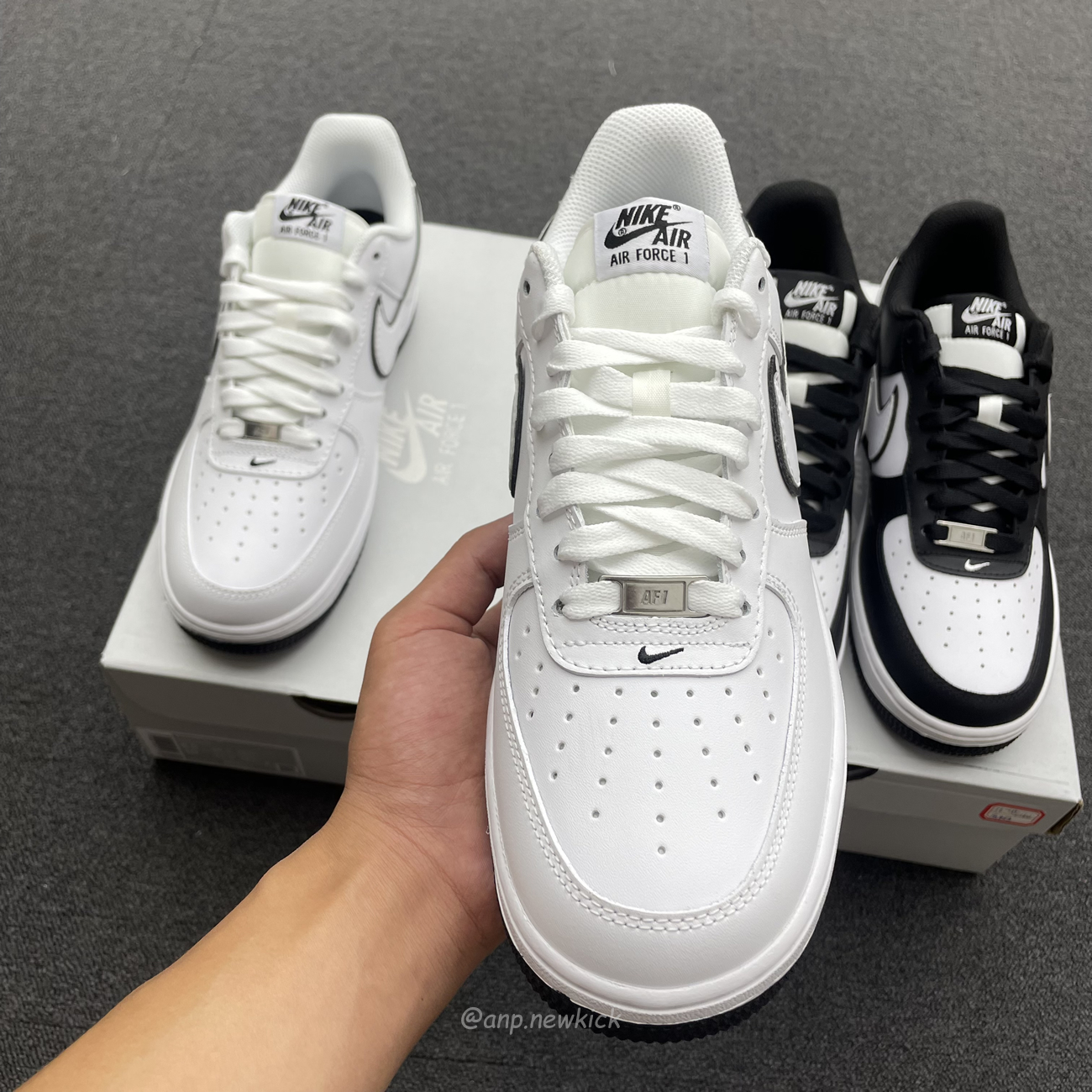 Nike Air Force 1 07 Low White Black Outline Swoosh White Swoosh Panda Dv0788 103 Dv0788 001 (10) - www.newkick.vip