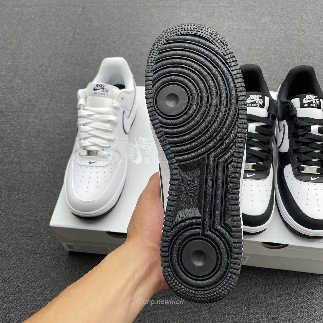 Nike Air Force 1 07 Low White Black Outline Swoosh White Swoosh Panda Dv0788 103 Dv0788 001 (2) - www.newkick.vip