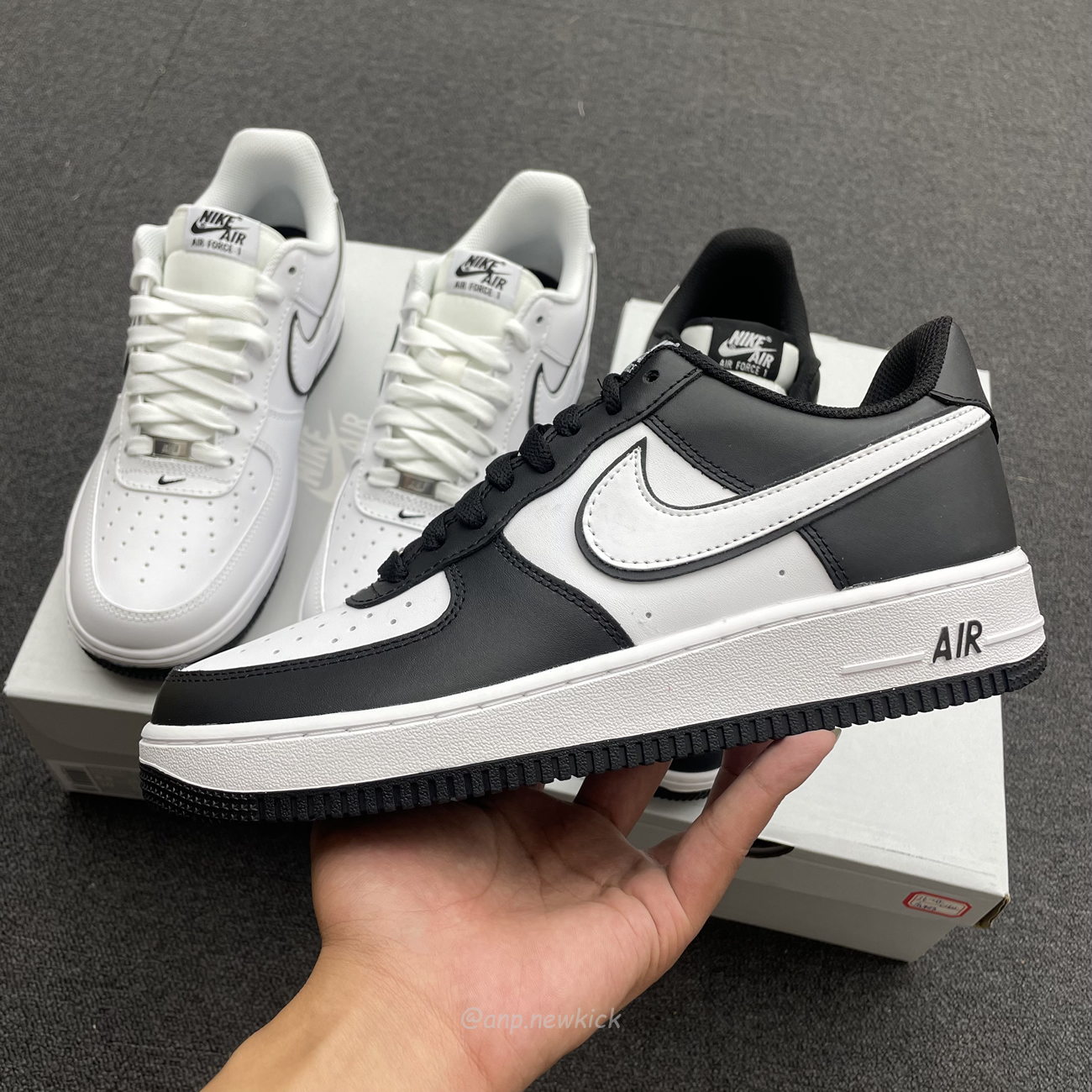 Nike Air Force 1 07 Low White Black Outline Swoosh White Swoosh Panda Dv0788 103 Dv0788 001 (4) - www.newkick.vip