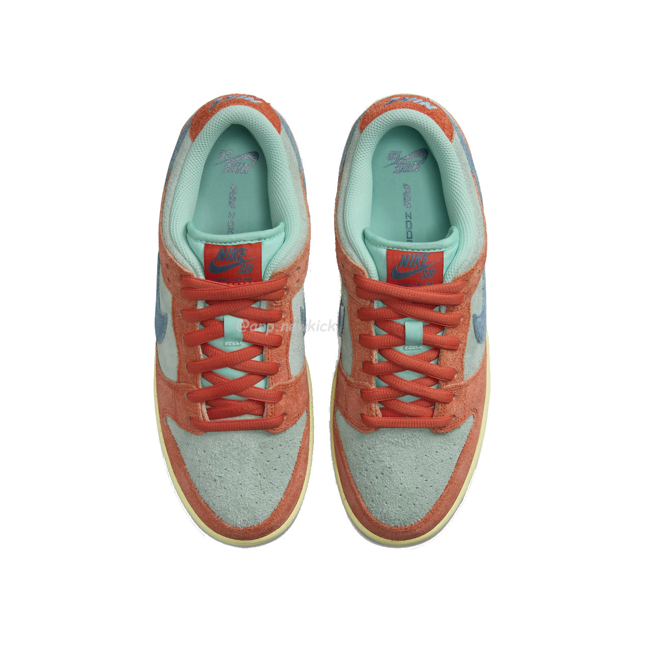 Nike Sb Dunk Low Orange Emerald Rise Dv5429 800 (4) - www.newkick.vip