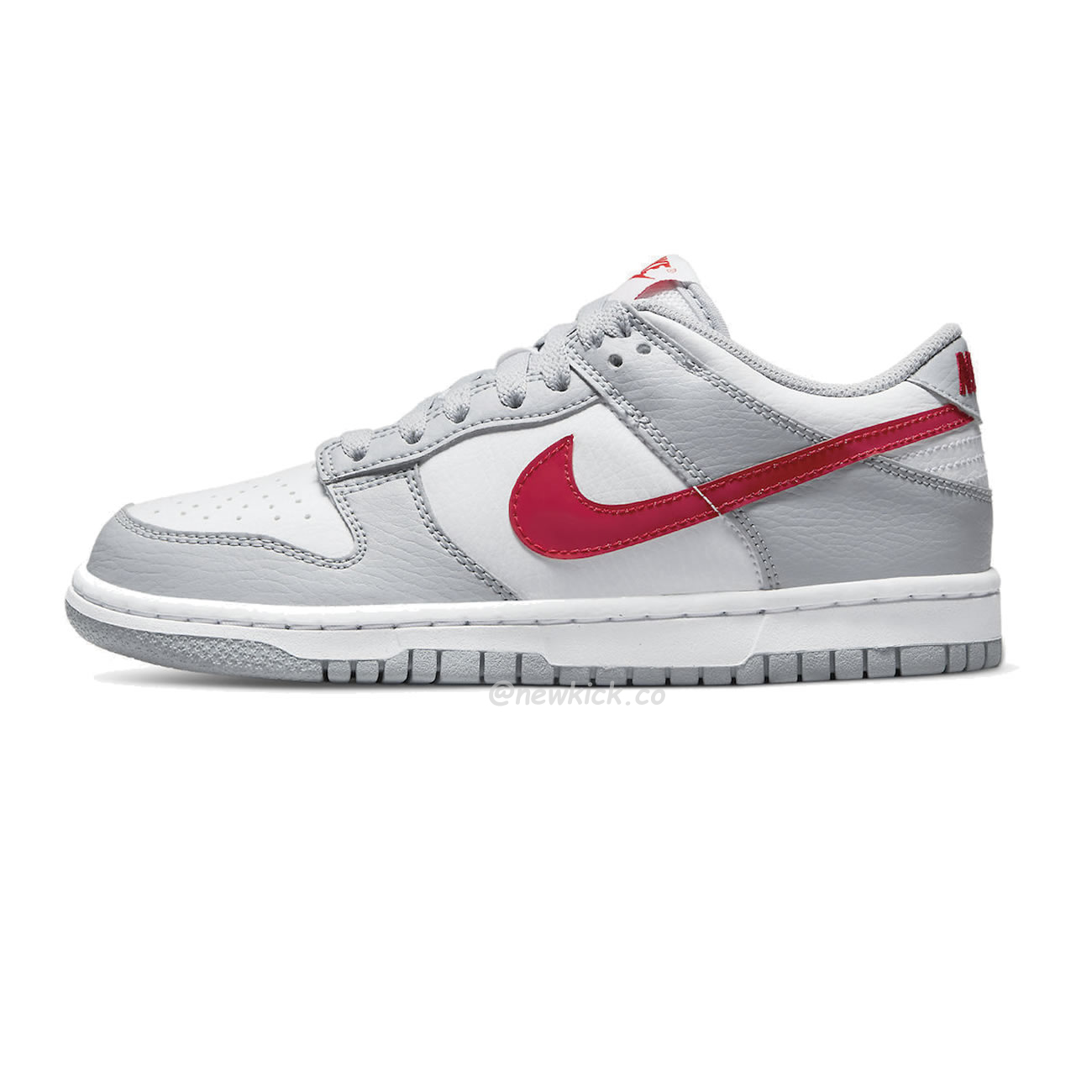 Nike Dunk Low White Wolf Grey University Red Gs Dv7149 001 (1) - www.newkick.vip