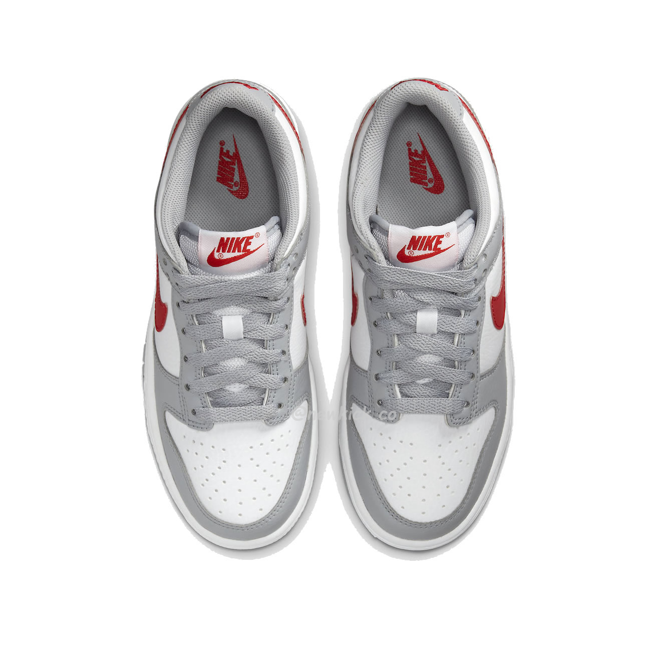 Nike Dunk Low White Wolf Grey University Red Gs Dv7149 001 (4) - www.newkick.vip
