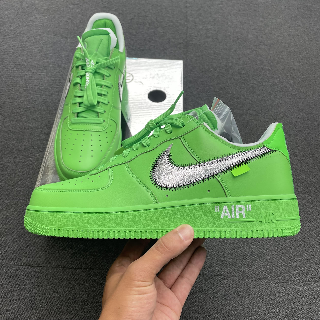 Off White Nike Air Force 1 Low Light Green (42) - www.newkick.vip