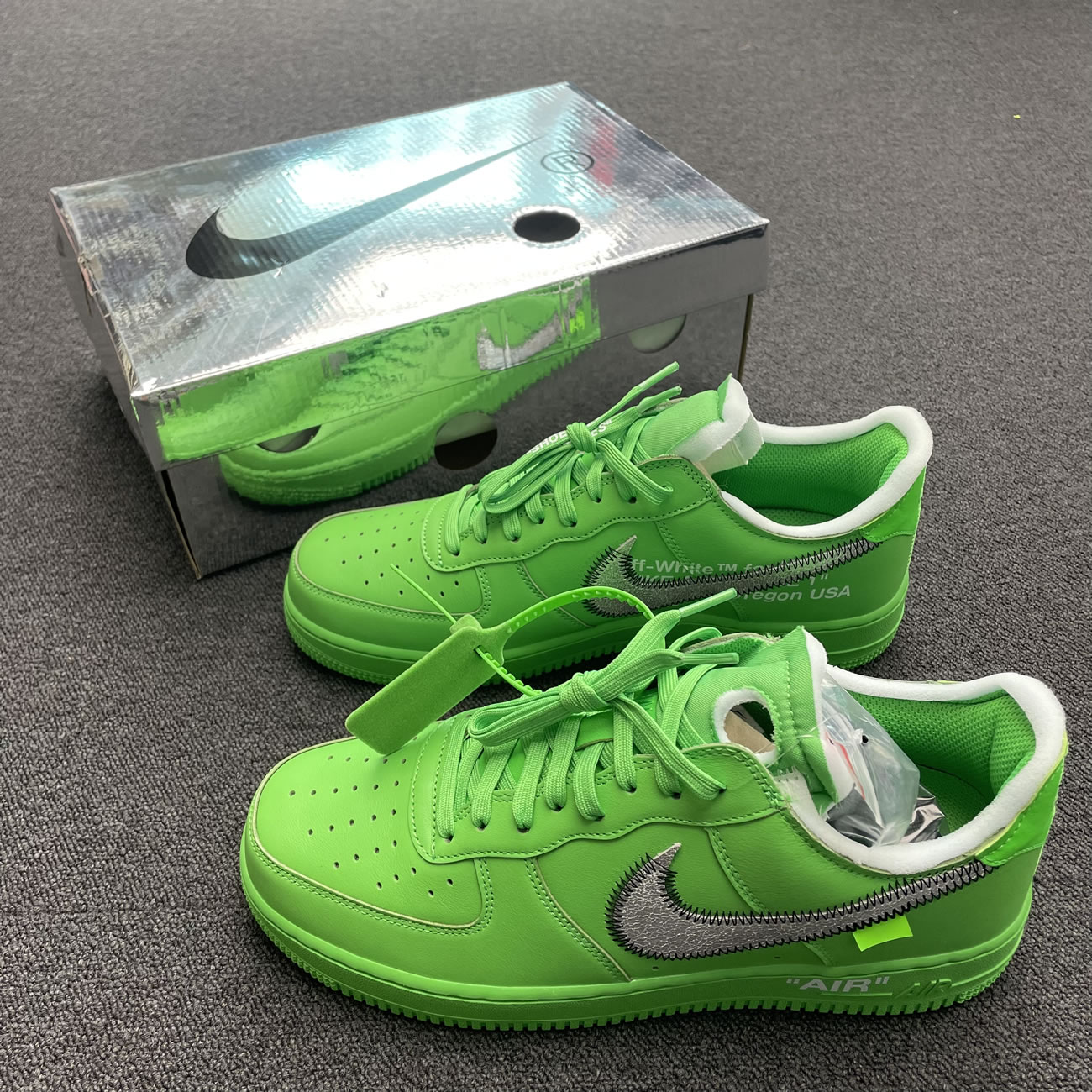 Off White Nike Air Force 1 Low Light Green (45) - www.newkick.vip