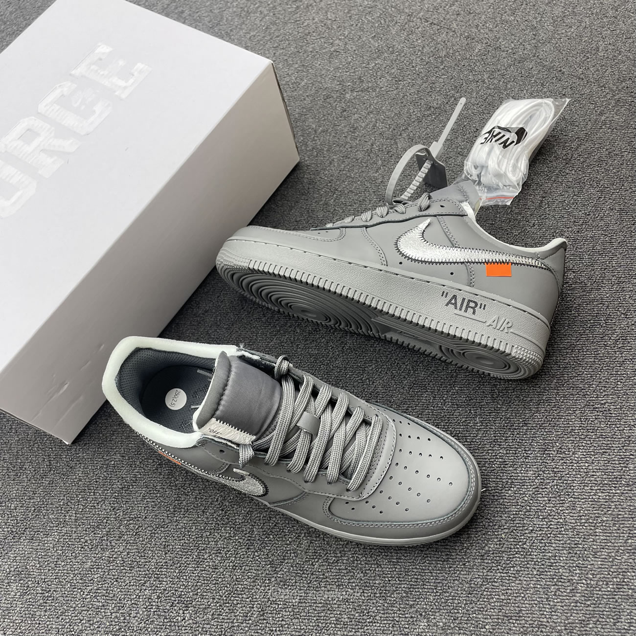 Nike Air Force 1 Low Off White Ghost Grey Dx1419 500 (8) - www.newkick.vip
