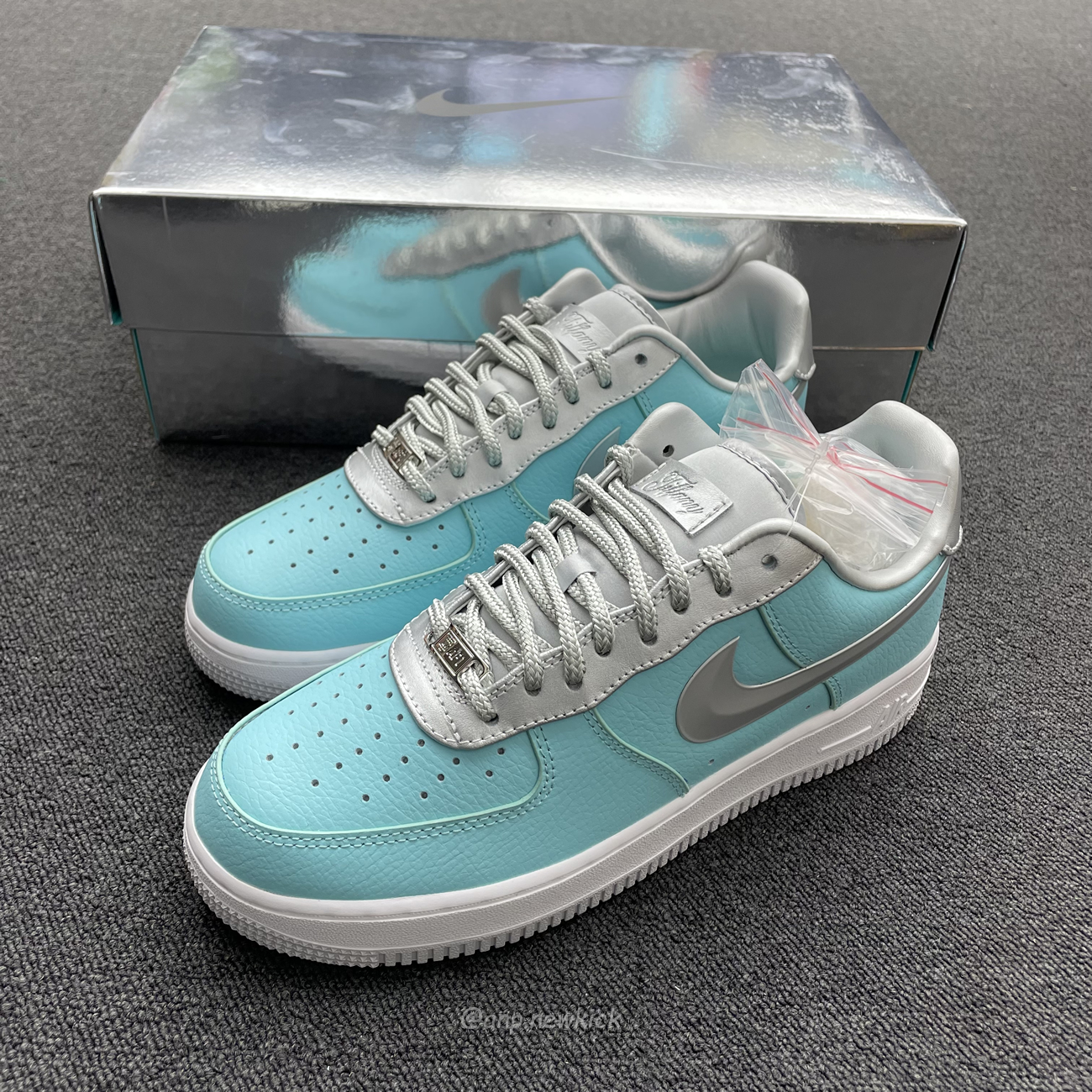 Nike Air Force 1 Low Tiffany Co 1837 Blue Silver Dz1382 003 (5) - www.newkick.vip