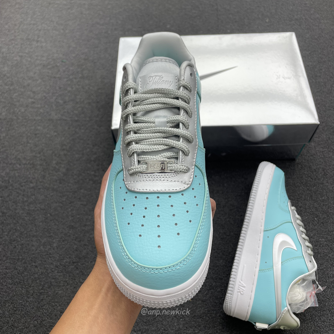 Nike Air Force 1 Low Tiffany Co 1837 Blue Silver Dz1382 003 (6) - www.newkick.vip