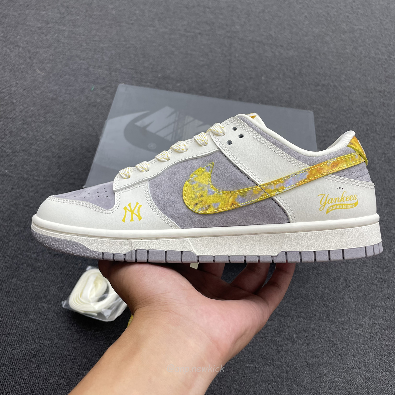 Nike Sb Dunk Low Mlb Off White Yellow Dark Grey Fc1688 117 (3) - www.newkick.vip