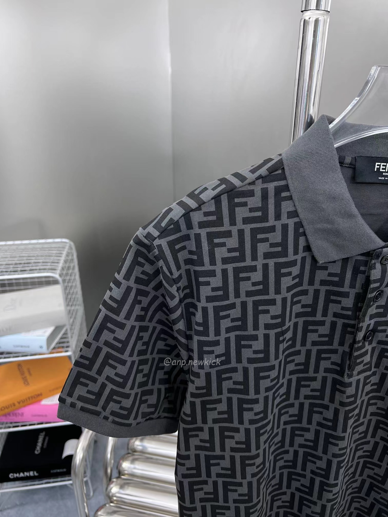 Fendi Ff Black Polo T Shirt (2) - www.newkick.vip Fendi Ff Black Polo T Shirt (2) - www.newkick.vip