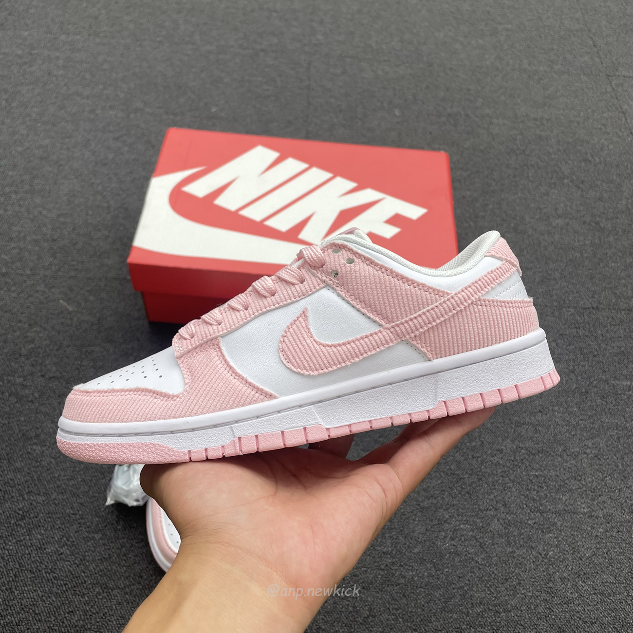 Nike Dunk Low Pink Corduroy Fn7167 100 (4) - www.newkick.vip