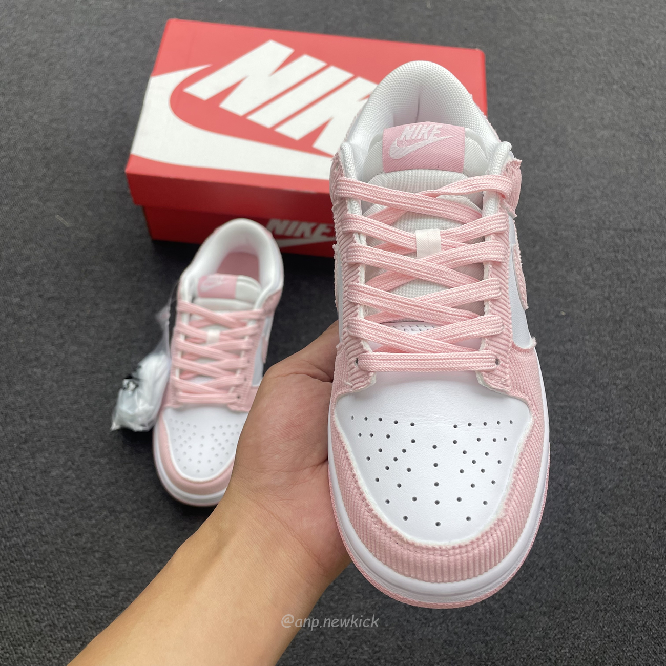 Nike Dunk Low Pink Corduroy Fn7167 100 (6) - www.newkick.vip