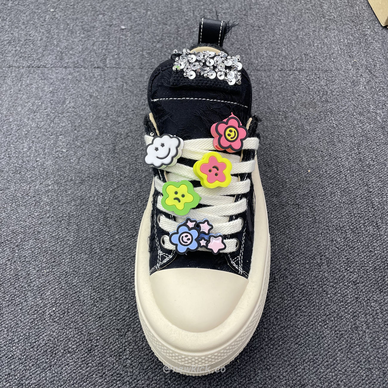 Foreshadow Double Uni Black Platform Sneaker (9) - www.newkick.vip