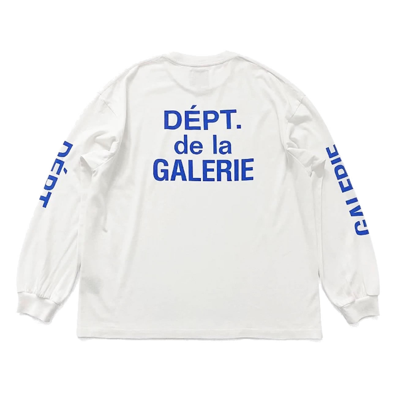 Gallery Dept. French Collector L S Tee White Blue Fw21 (1) - www.newkick.vip