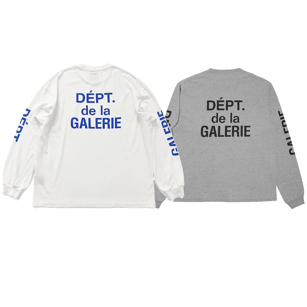 Gallery Dept. French Collector L S Tee White Blue Fw21 (9) - www.newkick.vip