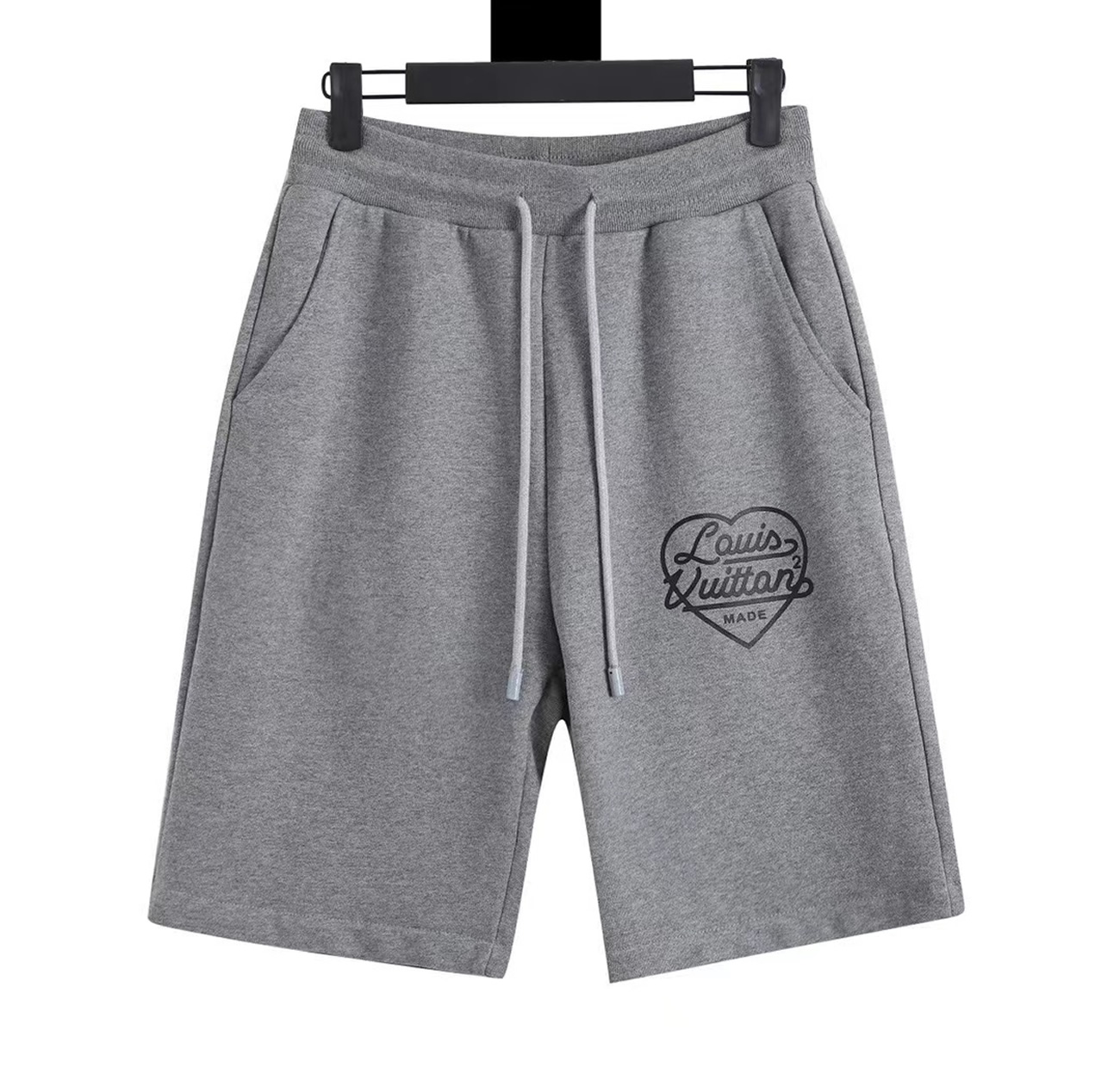 Louis Vuitton X Nigo Printed Heart Short Light Grey Fw21 (6) - www.newkick.vip