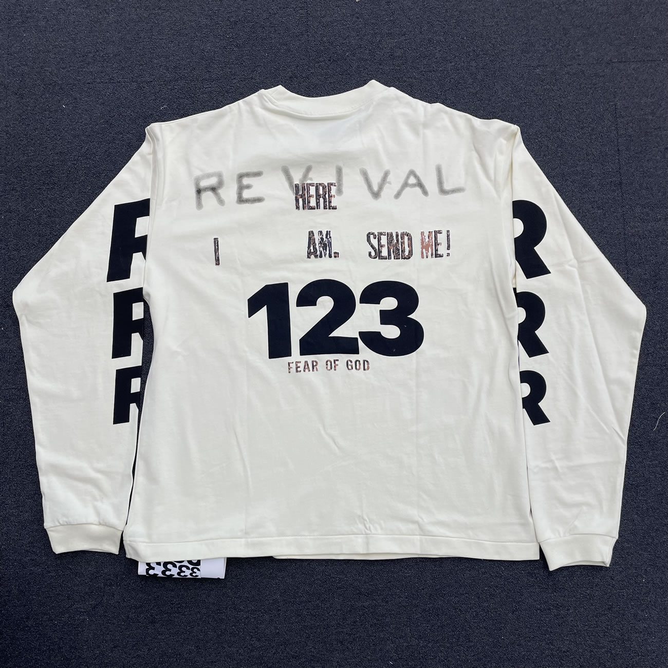 Fear Of God X Rrr123 Revival Ls T Shirt Ivory Fw22 (2) - www.newkick.vip