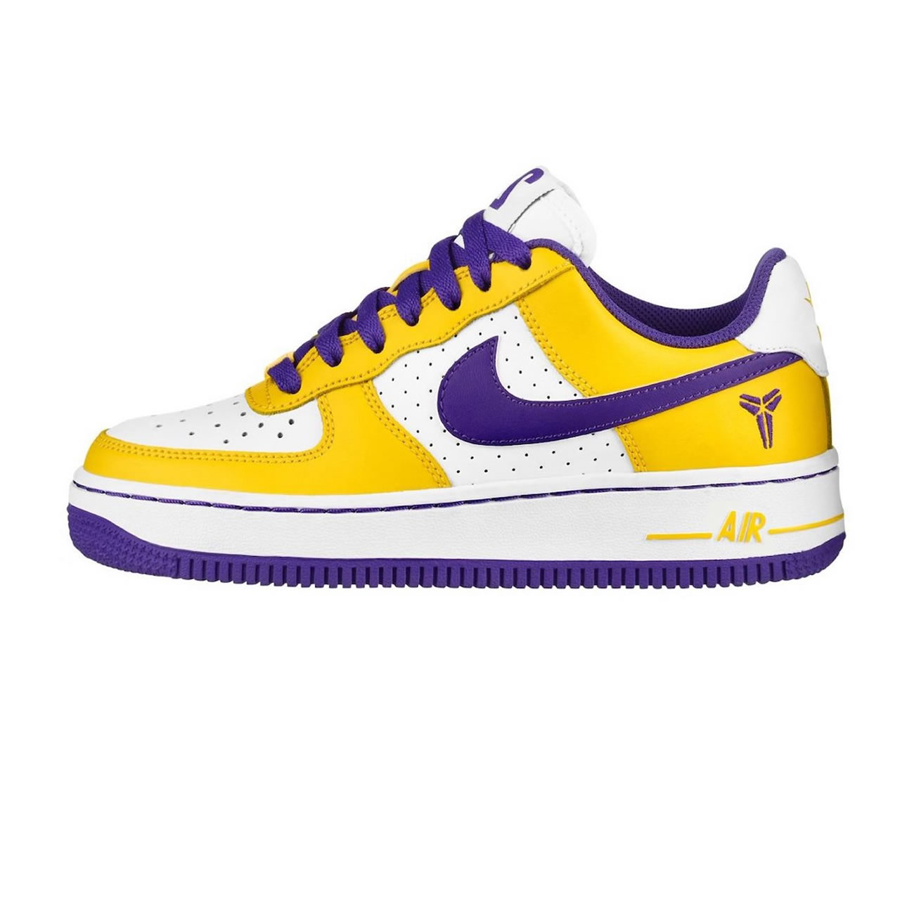 Kobe Bryant X Nike Air Force 1 Low Purple Gold Color (1) - www.newkick.vip