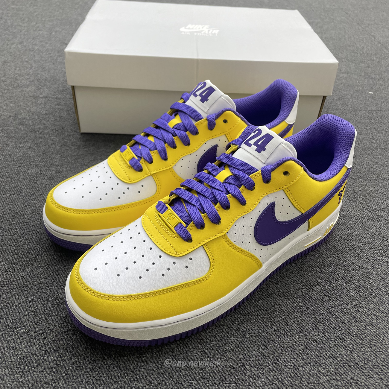 Kobe Bryant X Nike Air Force 1 Low Purple Gold Color (10) - www.newkick.vip