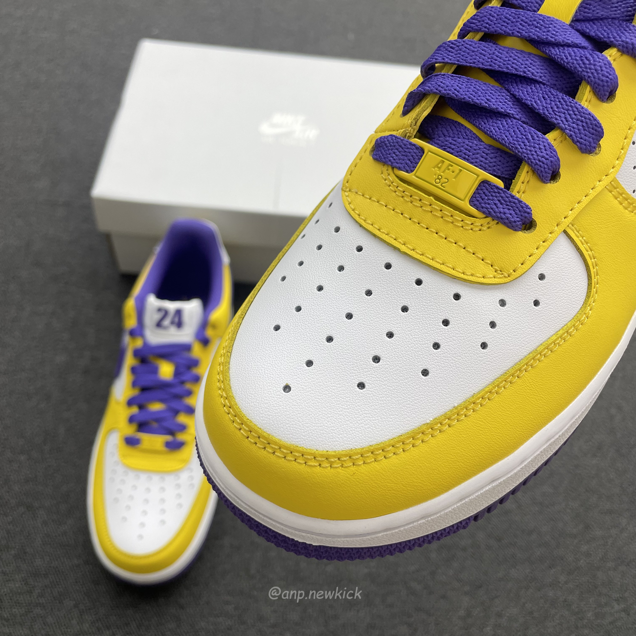 Kobe Bryant X Nike Air Force 1 Low Purple Gold Color (5) - www.newkick.vip