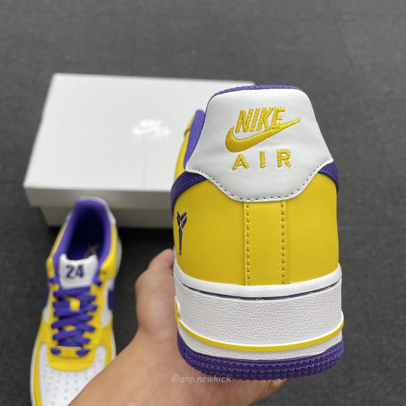 Kobe Bryant X Nike Air Force 1 Low Purple Gold Color (8) - www.newkick.vip
